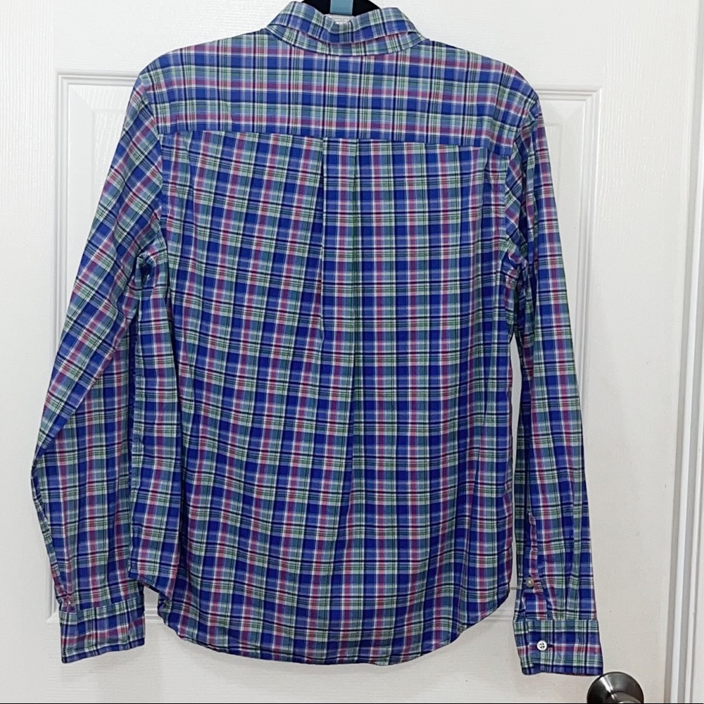 Ralph Lauren Blue Label Shirt Youth Boys XL Cotton Plaid Long Sleeve - Picture 3 of 3